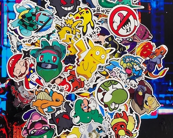 ANIM3 50 zufällige Autoaufkleber Autoaufkleber für Jdm Slammed Race Drift