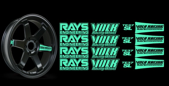 JDM 反射 RAYs VOLK Racing TE37SL ホイール 16 ステッカー