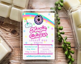 Magic Unicorn Scented Soy Wax Melts: Theme Park Aroma