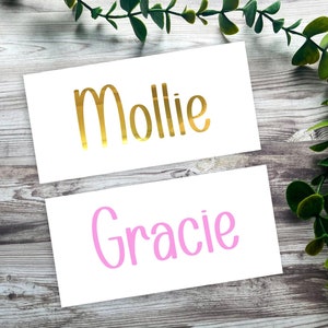 Personalized Vinyl Name Stickers: Waterproof Decals for Water Bottles