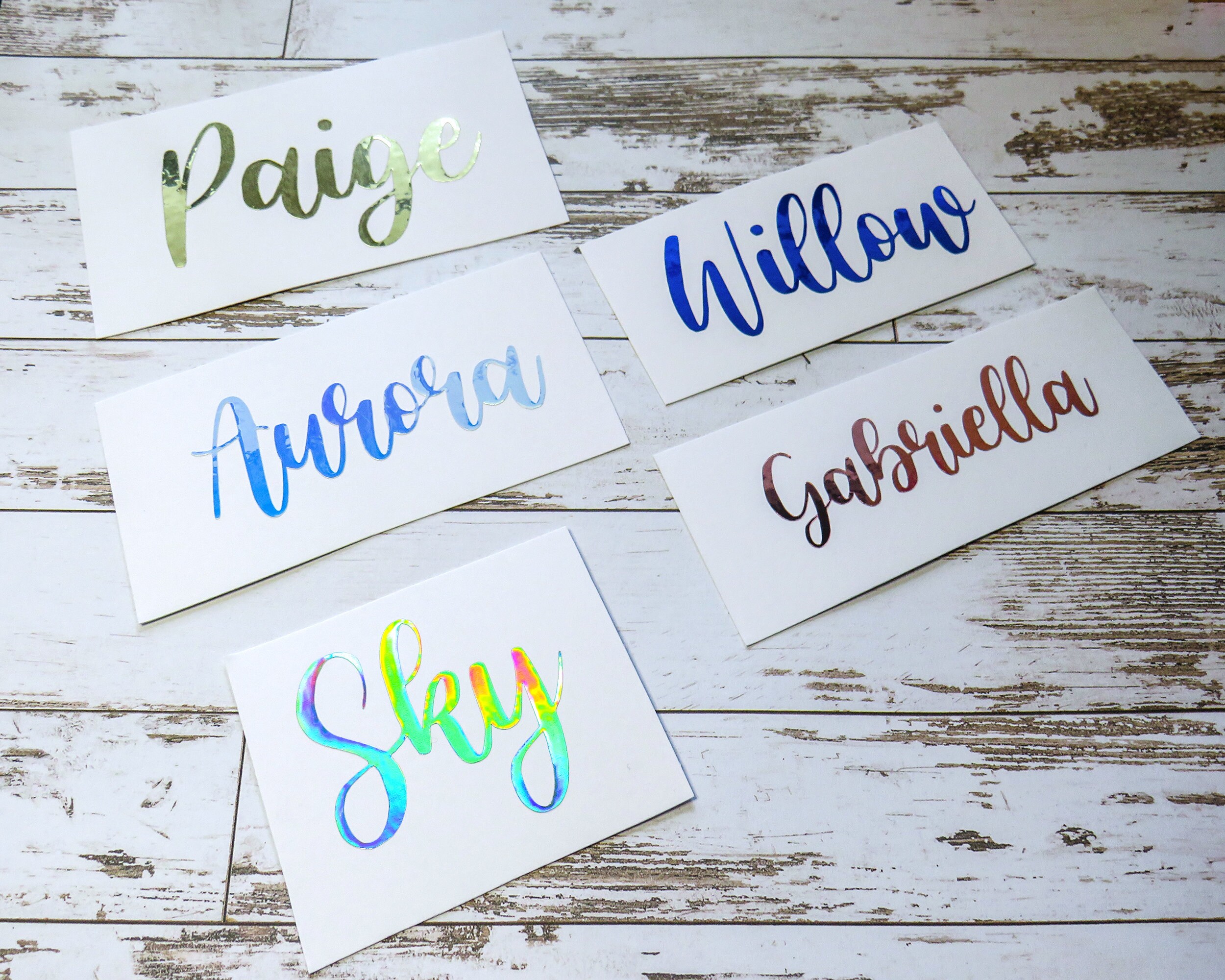 custom vinyl name stickers personalised name labels name etsy