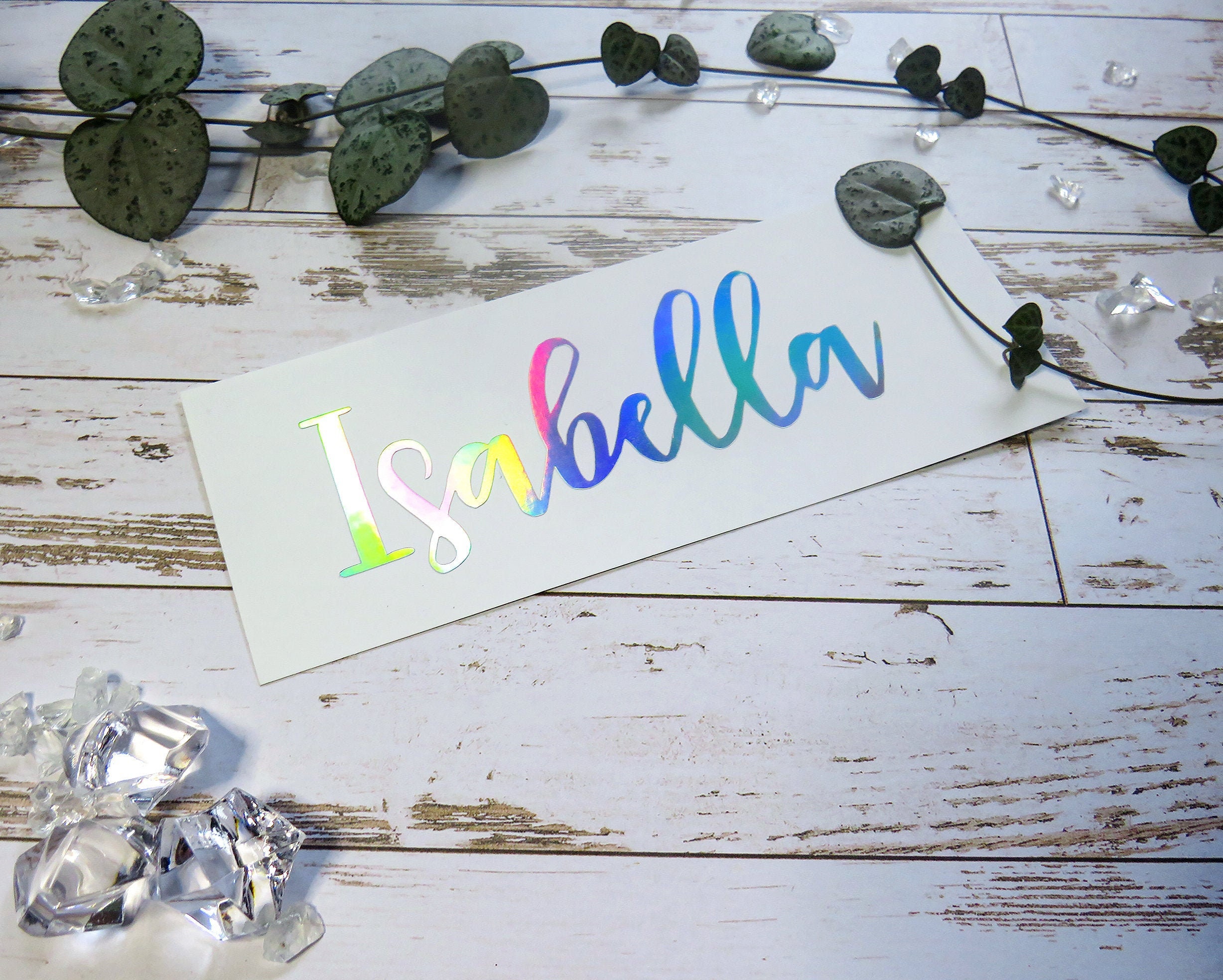 Custom Vinyl Name Stickers Personalized Name Label Name Etsy