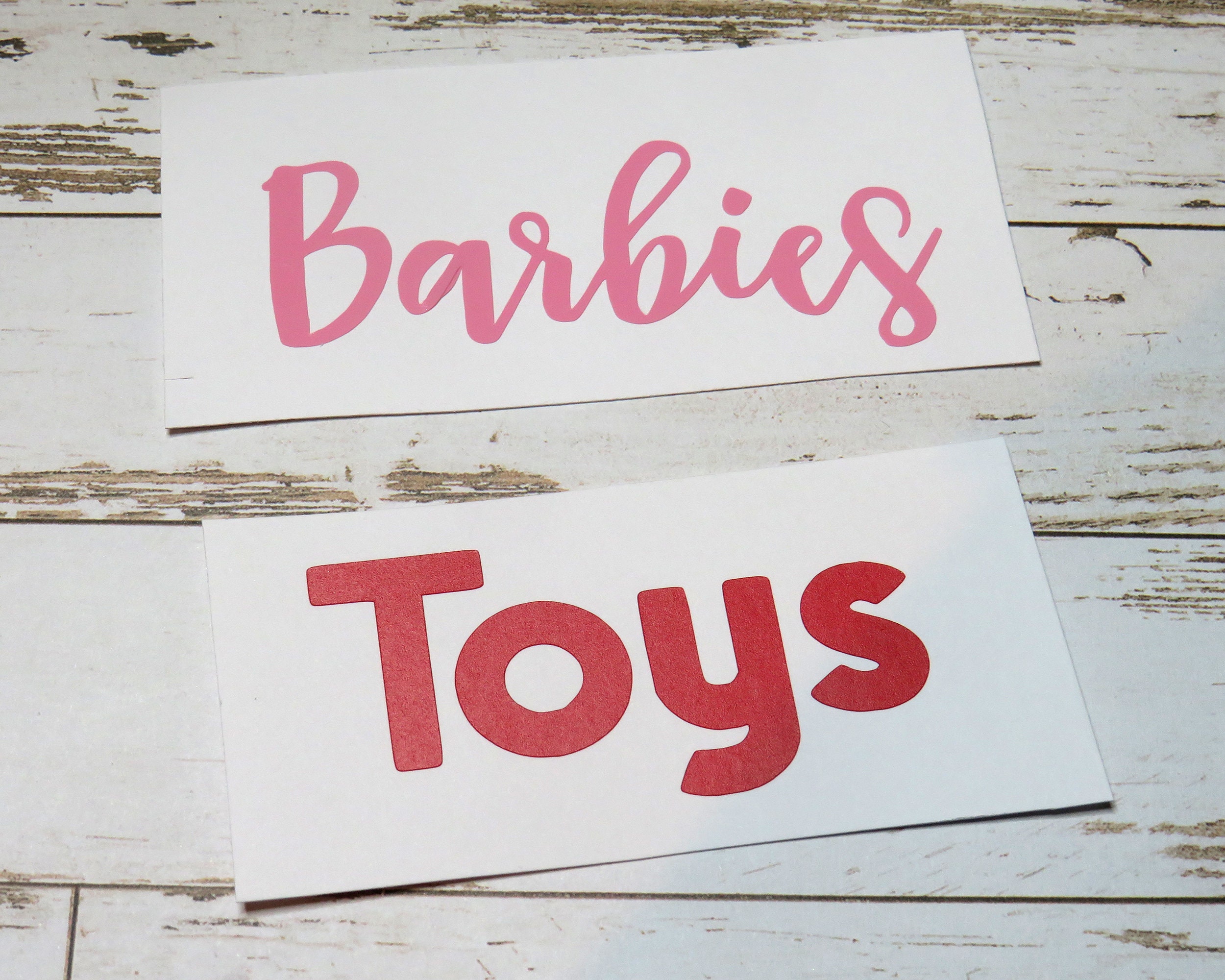 Personalised Toy Box Sticker Labels / Organisation Sticker for Etsy