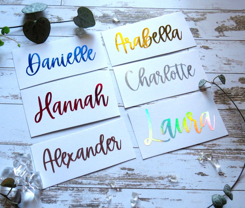 Personalized Vinyl Name Stickers / Custom Name Labels / Name Etsy