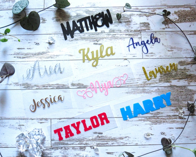 Custom Iron on Name Decal Iron on Patch Iron on Letters Etsy UK