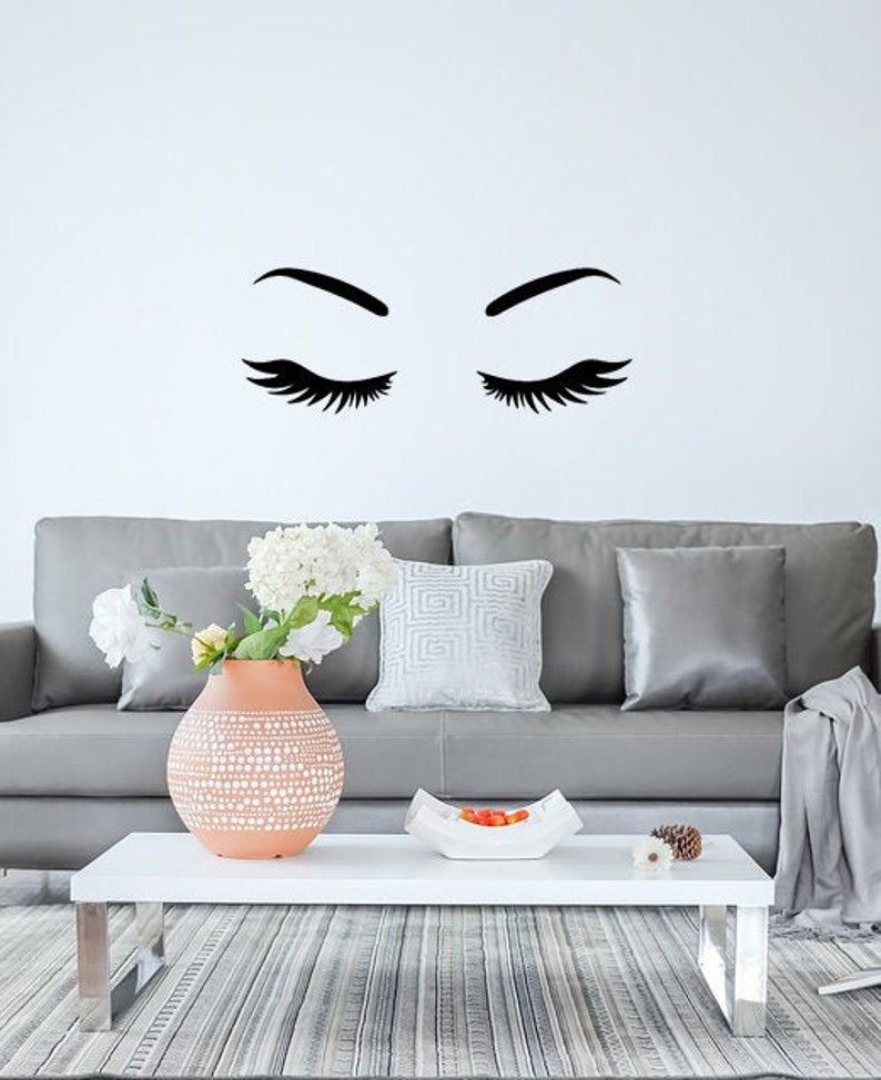 LASHES DECAL Fashion Girl Sticker Vinyl Sticker Car Etsy