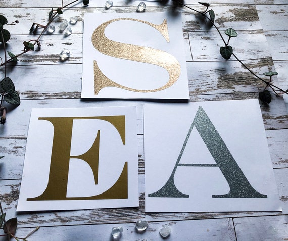 Gold Sticker Letters - Alphabet Stickers