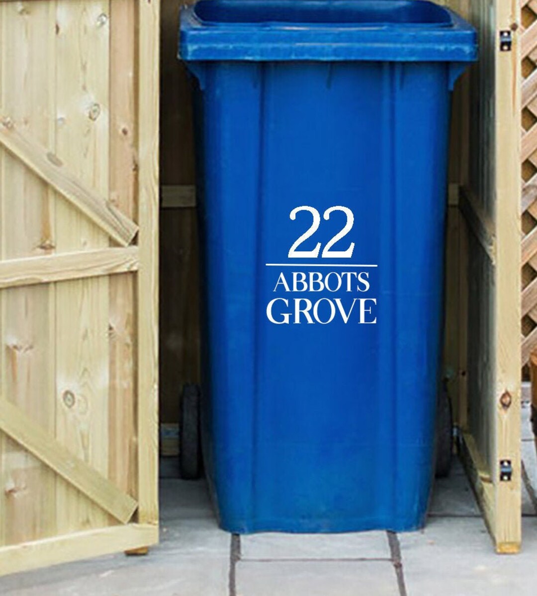 Wheelie Bin Sticker Sticker for Mailbox or Letterbox Etsy