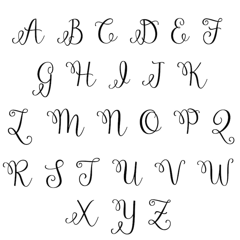 LETTER STICKERS / Custom Vinyl Decal / Initial Sticker / Etsy