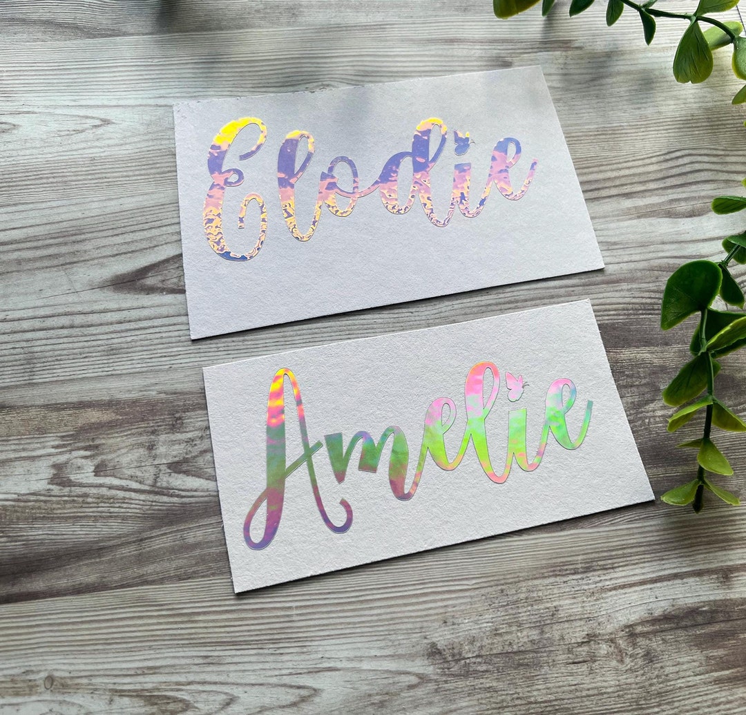 Personalized Vinyl Name Decal: Custom Laptop, Water Bottle Sticker - Etsy