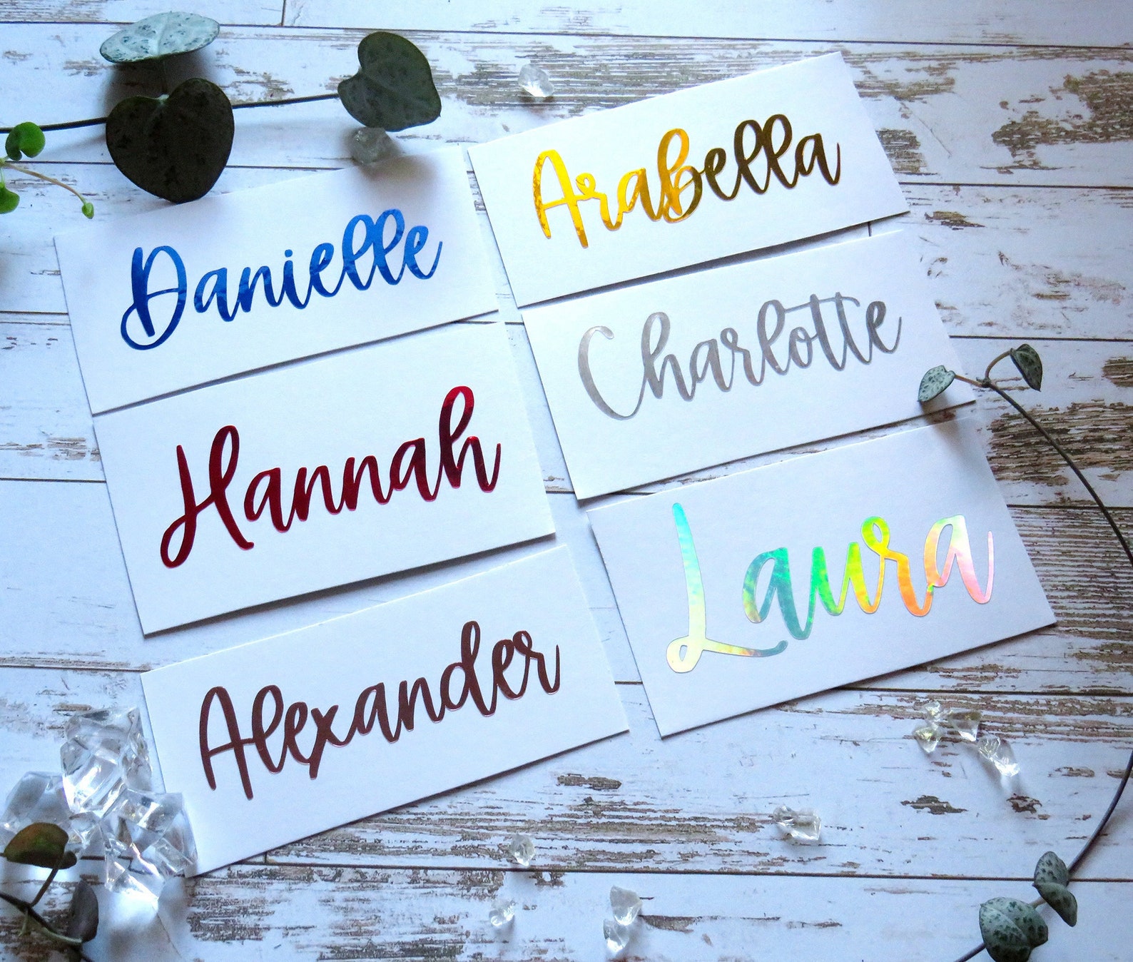 Personalized Vinyl Name Stickers Custom Name Decal Hen Etsy UK