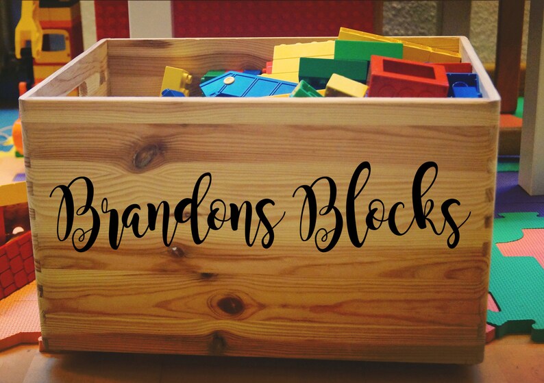 Personalised Toy Box Sticker Labels / Organisation Sticker for Etsy