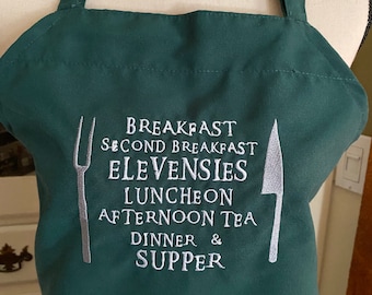 Embroidered Unisex Apron: Today's Meal Plan, Chef Gift