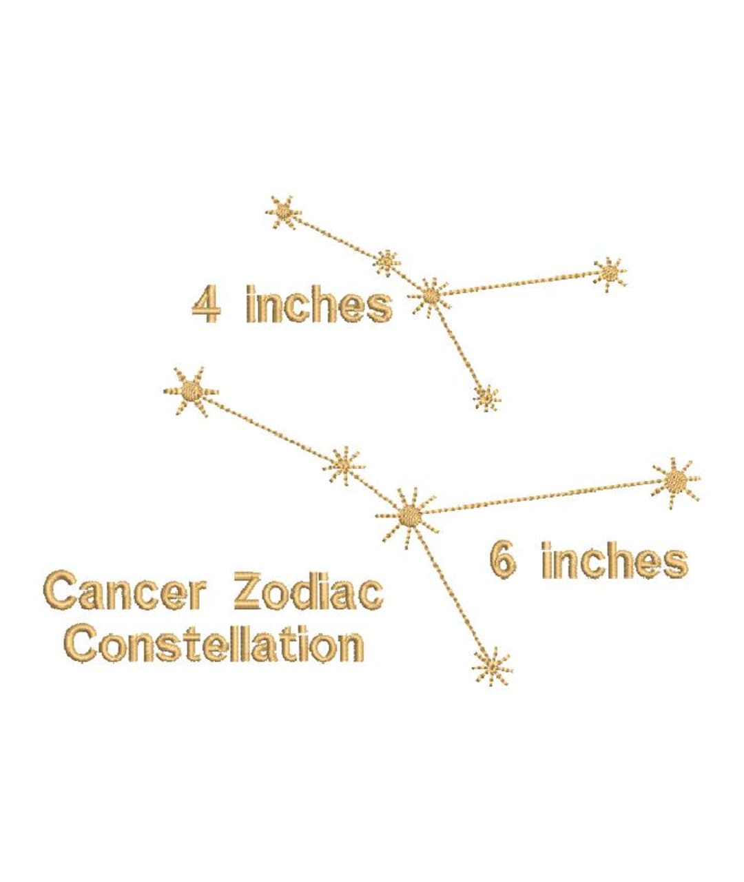 Cancer Zodiac Constellation - Machine Embroidery Design to Create Your ...