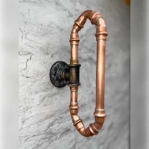 Copper door handle.Drawer handle.Cabinet Hardware.Kitchen Cabinet Pulls. Kitchen Door Handles-copper hardware-copper