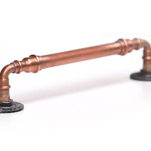 Industrial kitchen cabinet door handles , Cabinet pulls,Handles for drawers, Handles and pulls.Copper rustic handle