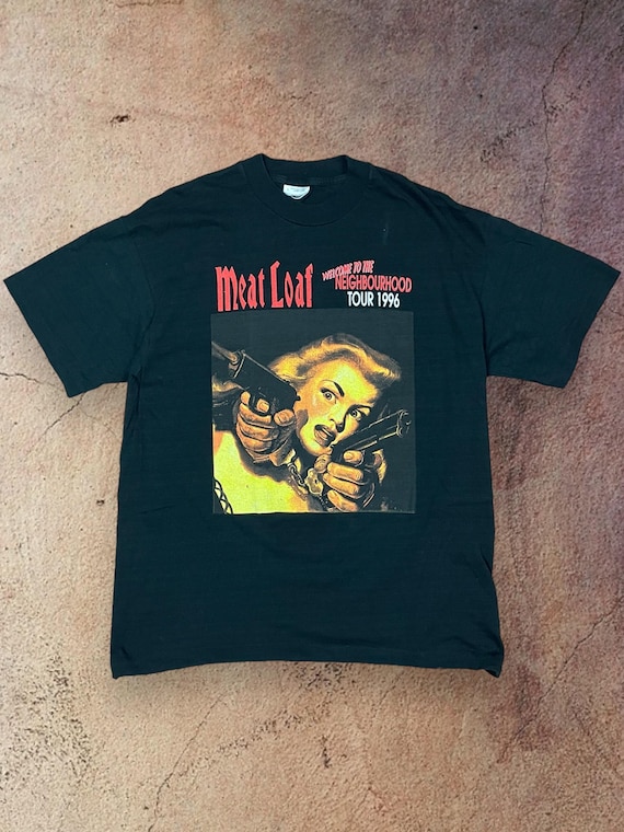 Meat Loaf T-shirt 1996 96 Bandshirt Vintage Tour 90s Welcome to  