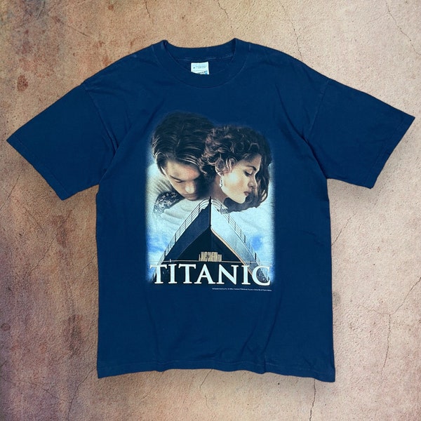 Titanic vintage t-Shirt 1998 original movie merchandise promo tee film