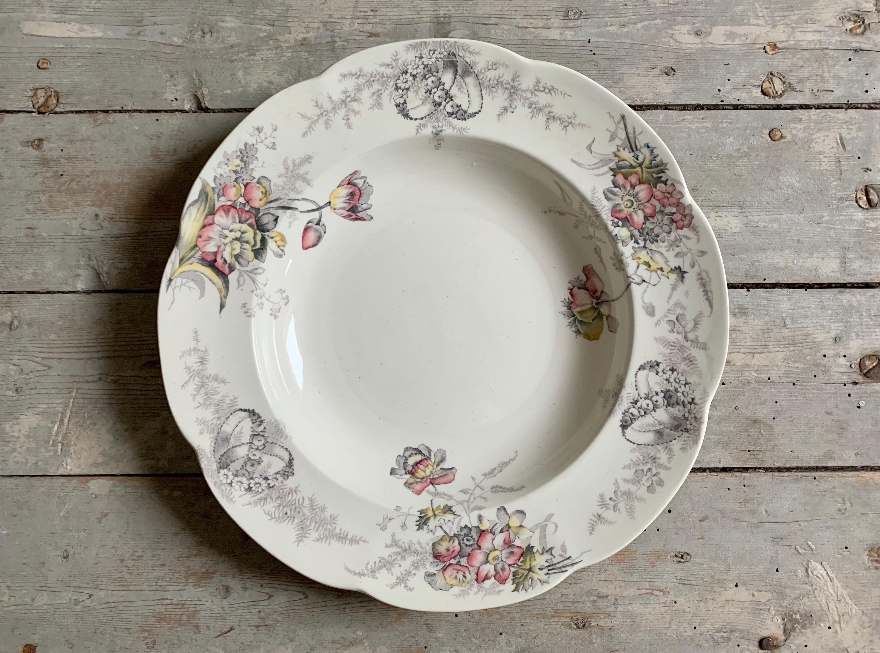 Creil soup plate - Etsy 日本
