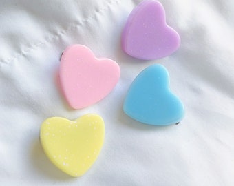 Dreamy Little Heart hair clips, spankkei lolita FairyKei Harajuku spank kei