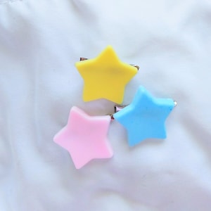 Dreamy Little Star Hair Clip, dream yume sweet lolita fairykei fairy kei spankkei pink yumekawaii sleepycore deco decora