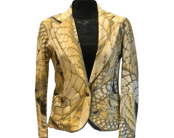 Just cavalli de Roberto Cavalli Phyton Chaqueta animalier Vintage Blazer y2k