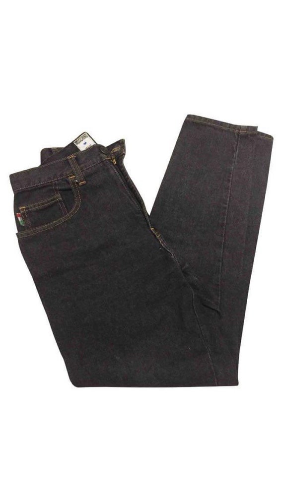 MOSCHINO Vintage 80s Mom Black Jeans - Size 29