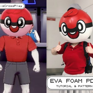PokeBall Head Tutorial for Cosplay