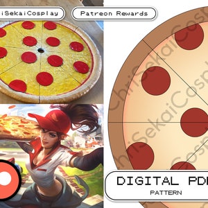 League of Legends Pizza Delivery Sivir Cosplay Blade Pattern