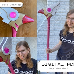 Baguette d'étanchéité Sakura de Cardcaptor, motif cosplay