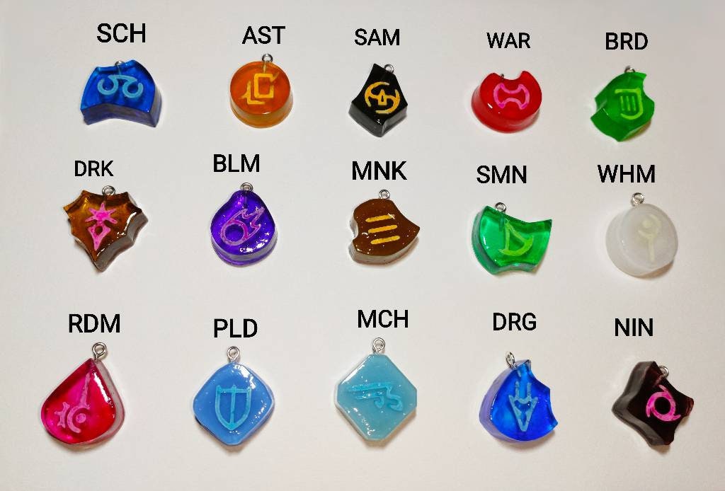 Final Fantasy XIV Inspired Job Stone / Soul Crystal Resin Etsy UK