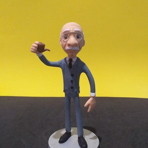 Carl Jung Figurine / Jung Figure / Jung Handmade Figure / Cold Porcelain