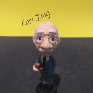 Carl Jung / Figurine Carl Jung / Carl Jung Handmade Figure / Cold Porcelain
