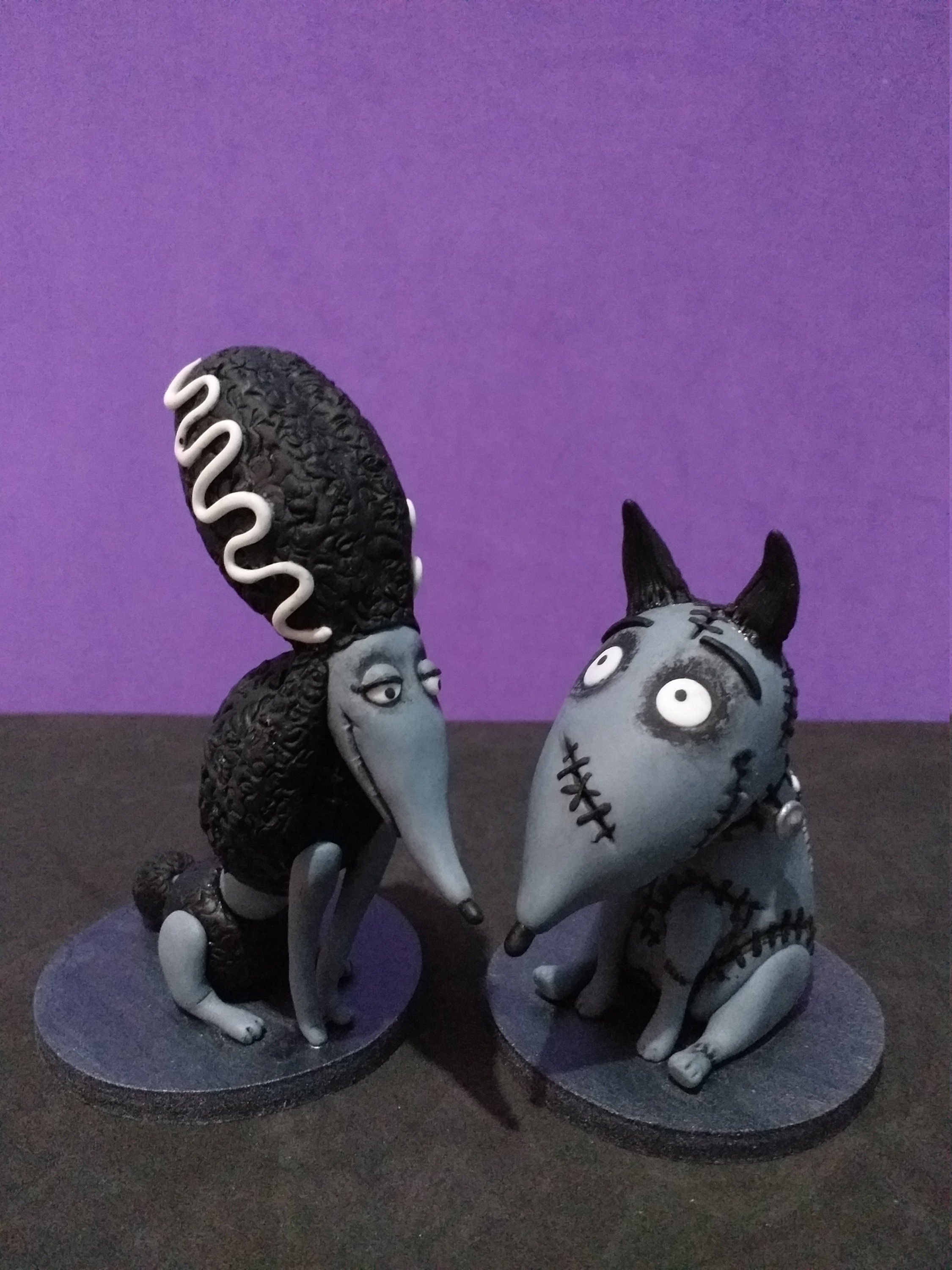 Sparky and Persephone / Frankenweenie - Tim Burton / Handmade Dog