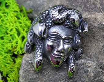 Medusa Ring Jewelry Silver Colored Greek Mythology Caster