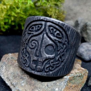 Engraved Skull Ring Jewelry Ring