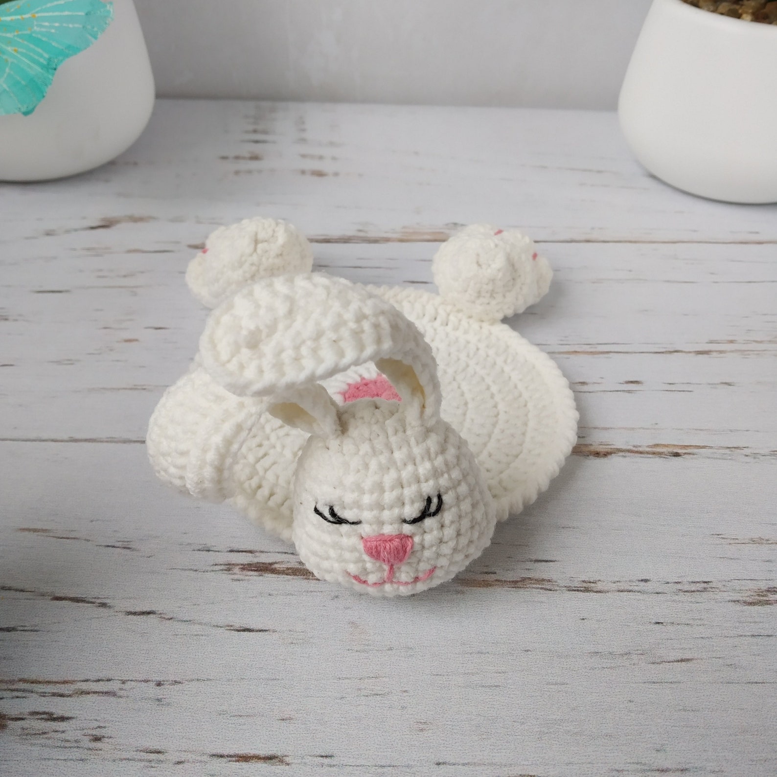 BUNNY Coaster CROCHET PATTERN Crochet Easter Decor Pattern Etsy