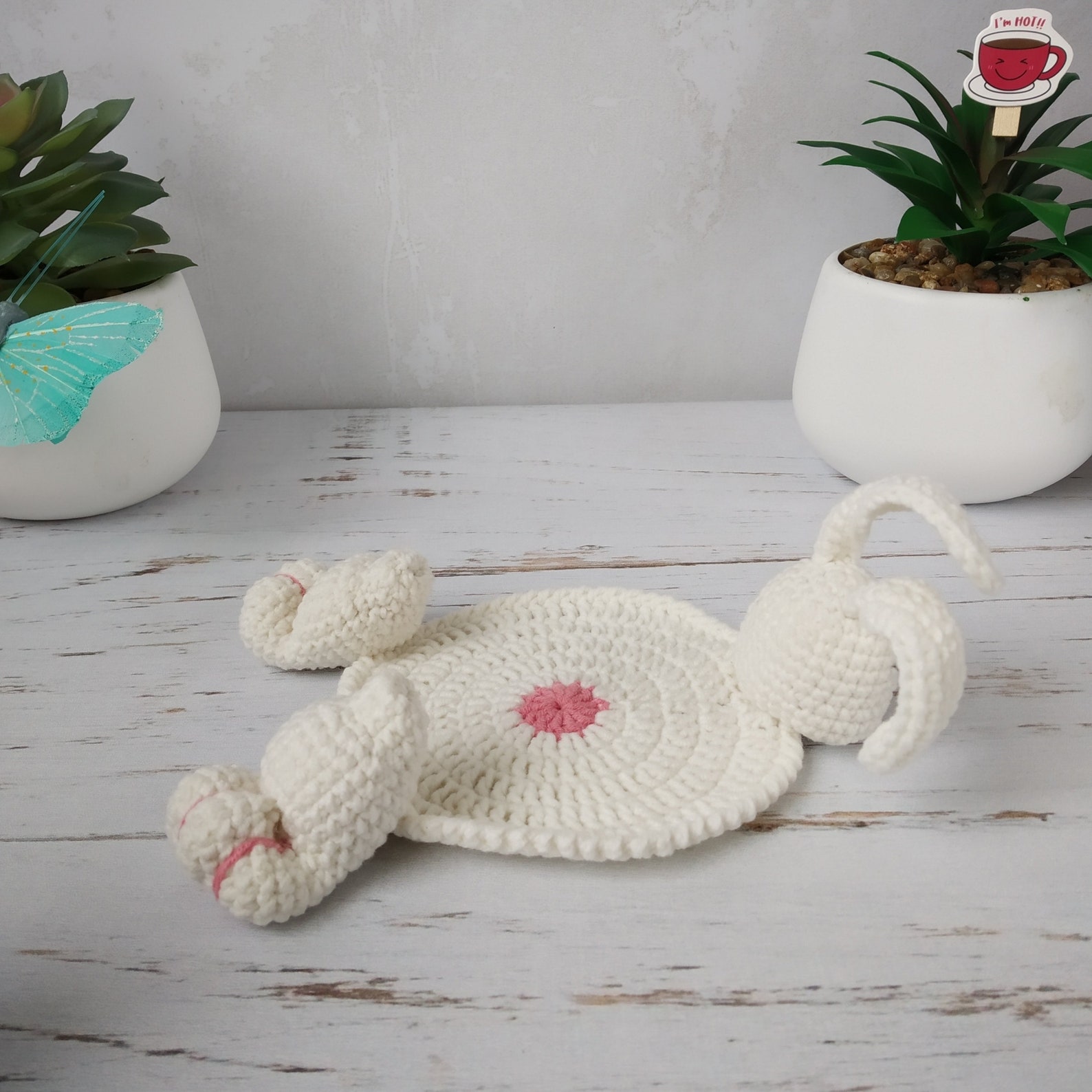 BUNNY Coaster CROCHET PATTERN Crochet Easter Decor Pattern Etsy