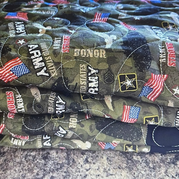 Army Quilt Etsy