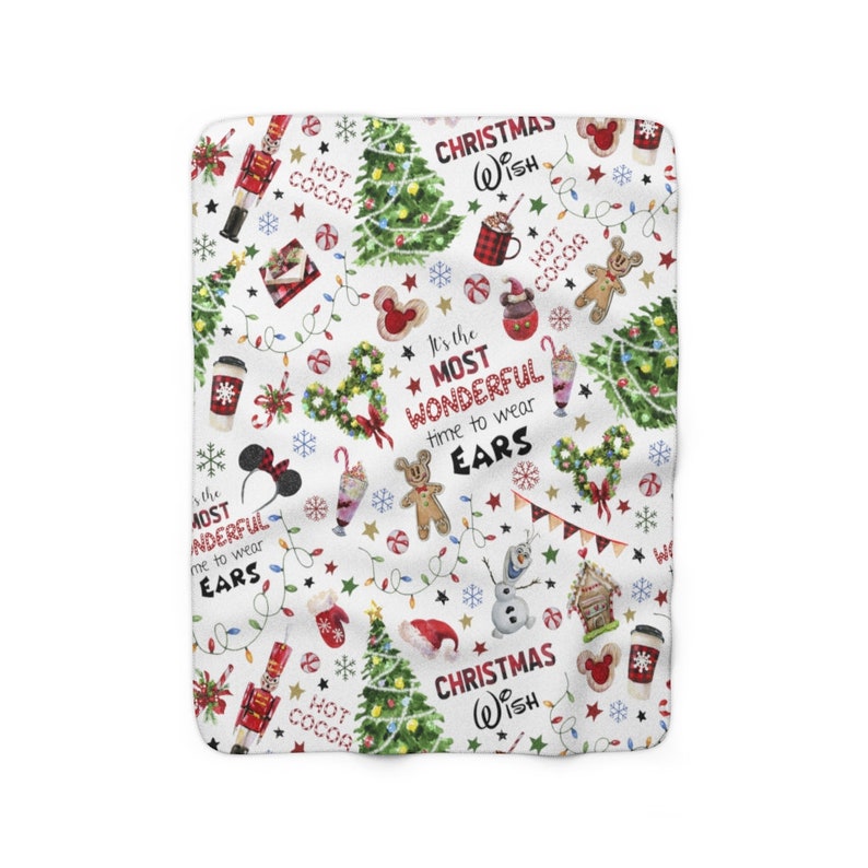A Very Merry Christmas Throw Blanket Disney Blanket Disney Etsy