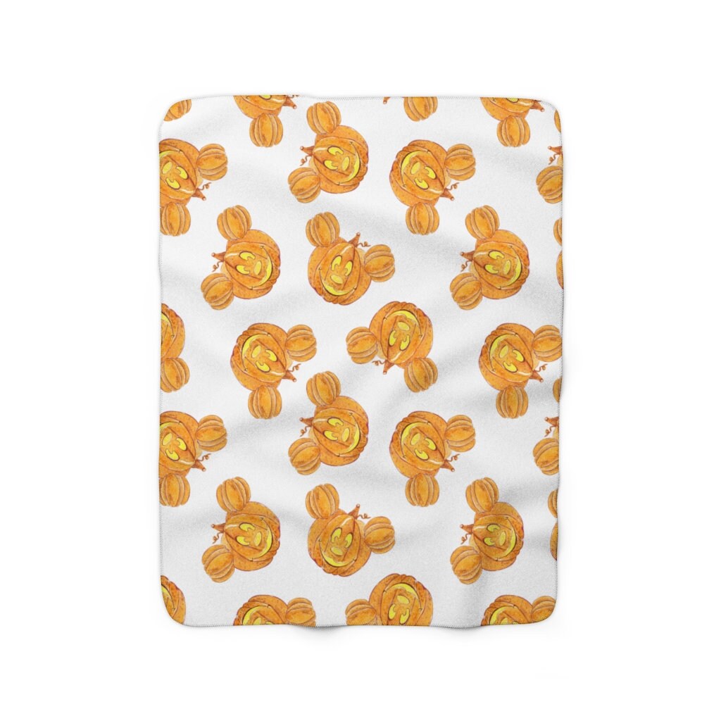 Mickey Pumpkin Inspired Disney Blanket Disney Baby Blanket Etsy