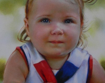 Custom portrait from photo, children, family portraits. Realistic painting from photo, Oil Portrait painting handmade