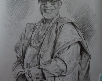 Retrato masculino personalizado a partir de tus fotos, retrato artístico familiar, dibujo a lápiz, retrato a lápiz, regalo personalizado hecho a mano, retrato por encargo
