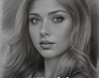 Portret van foto, potloodtekening, aangepast potloodportret, portret op maat, handgemaakt gepersonaliseerd cadeau, persoon toevoegen aan tekening