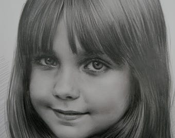 Retrato a lápiz personalizado a partir de una foto: regalo de dibujo hecho a mano
