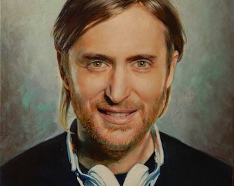 Custom Man Portrait Oil Painting from Photo, Commissioned Art