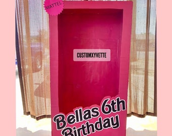 life size barbie doll box cardboard prop