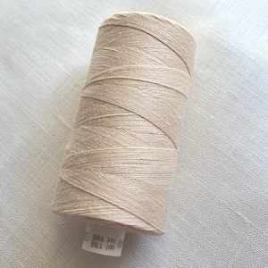 Beige Linen Threads 1/5/10 Spools of 500 m each, hand & machine quilting sewing craft lace jewelry 100% linen, Linen Bobbins AhankAart