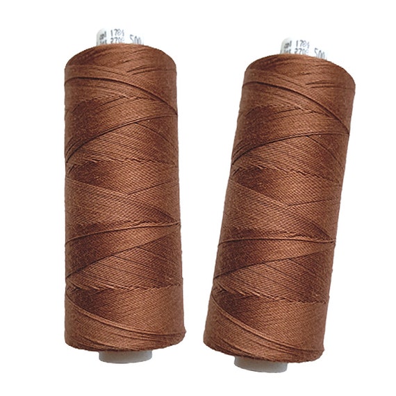 Polish Cotton Thread of 80 Weight 1/5 Pcs Bronze 12x3 500 M COTTO 80 for Sewing  Machine Quilting, Natural Threads, Sew With Ahankaart 