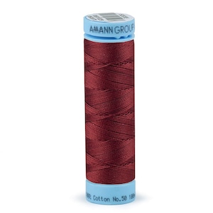 Cotton Threads of 50 weight Triana Amann 100 m 10 Colors for sewing machine lace jewelry Cotton Bobbins Sew with AhankA art